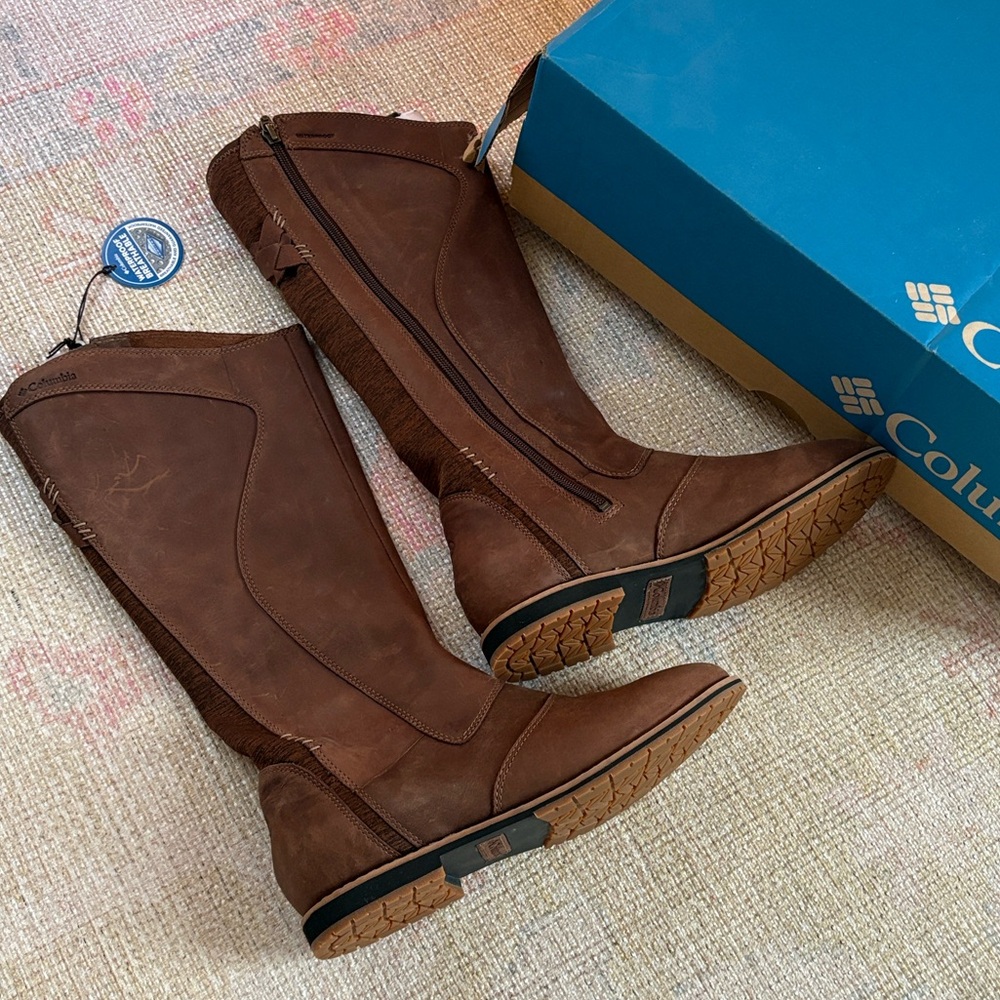 ⭐️ NWT & box! ⭐️ Columbia Twentythird Ave WP Chestnut Tall Boots, size 8